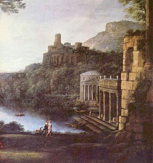 Claude Lorrain Landschaft mit der Nymphe Egeria und Konig Numa oil painting picture